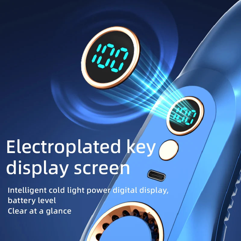 ChillHaven AirWrap Pro LED digital battery display screen showing 100% charge level indicator