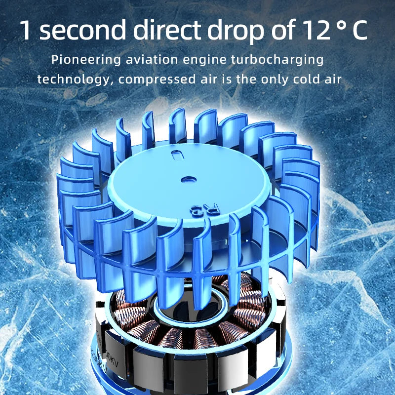 ChillHaven AirWrap Pro aviation turbocharge cooling engine drops temperature 12°C in 1 second bladeless fan technology